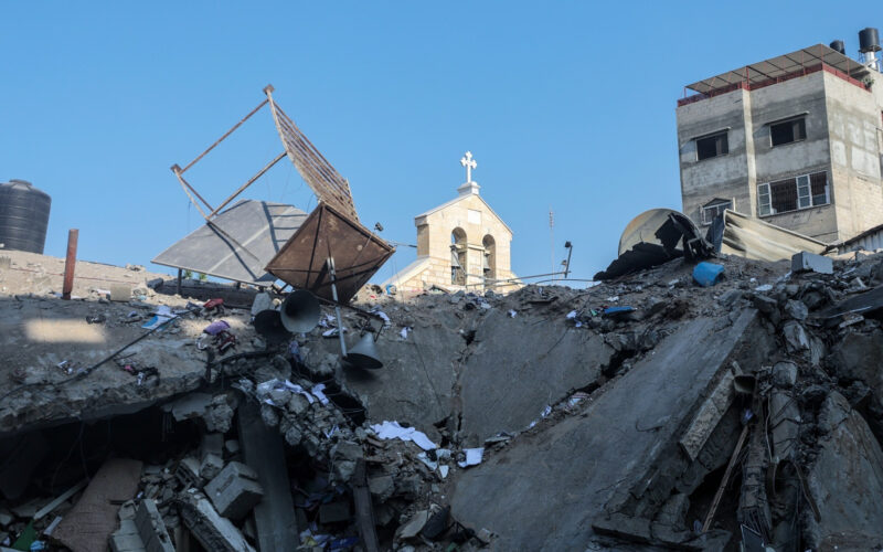 Chiesa di San Porfirio a Gaza bombardata da Israele: morti molti cristiani