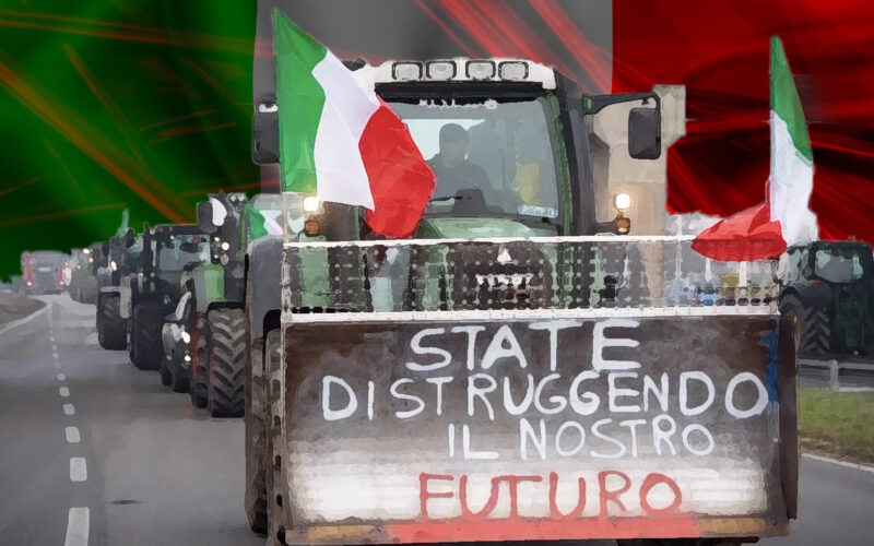 Proteste Agricole Infiammano l’Italia: Trattori in Marcia da Nord a Sud contro la UE