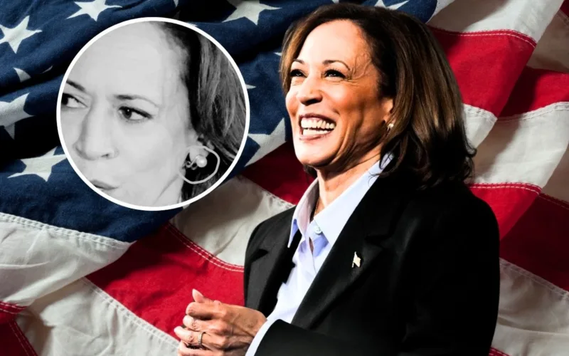 Kamala Harris e la bufala degli orecchini: solo gioielli, nessun trucco