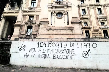 Scritte contro Valditara: accuse di patriarcato e immigrazione