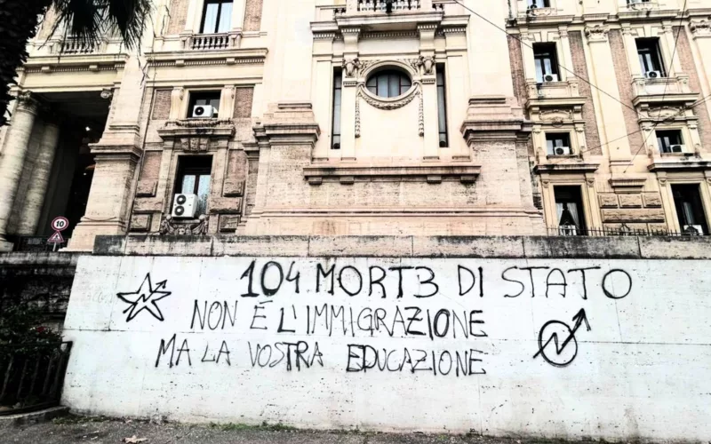 Scritte contro Valditara: accuse di patriarcato e immigrazione